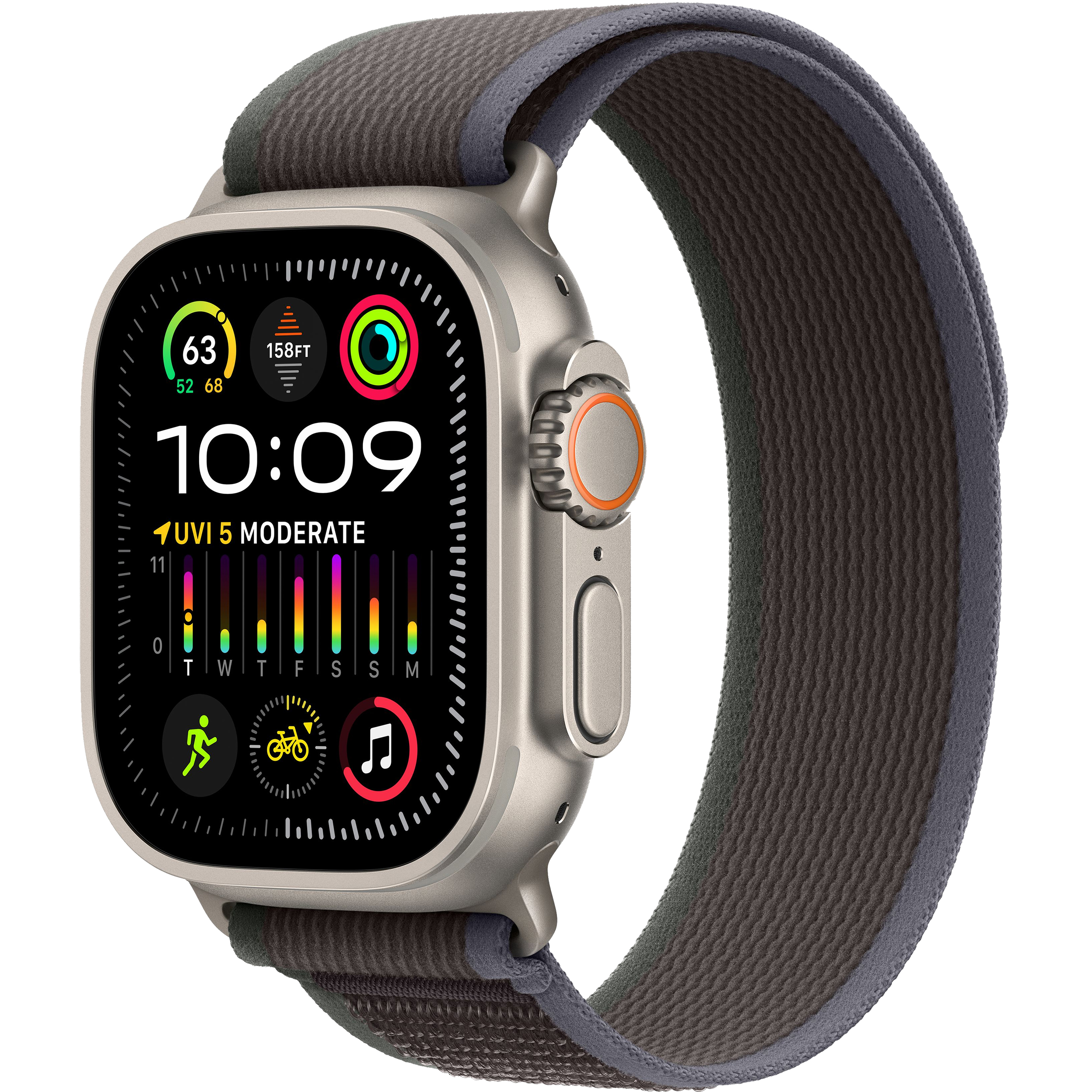 1cd66e6fda5472ae2aa2c3153fad2872d328e2cd_1696071107.jpg ساعت هوشمند اپل مدل Ultra 2 Titanium Case Trail Loop 49mm - تصویر 1