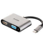 مبدل USB-C به VGA/HDMI مدل DUB-V210 برند D-Link