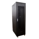 رک ایستاده 42 یونیت کیبر صنعت با عمق 100سانتی متر با درب توری