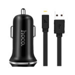 شارژر فندکی Hoco مدل Z1 همراه با کابل لایتنینگ