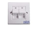 Face Plate دو پورت Infilink مدل IP-FPAM2P