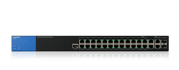 سوییچ مدیریتی 28 پورت Linksys مدل LGS528P-EU
