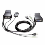 سوییچ 2 پورت USB KVM دی-لینک مدل KVM-222 با جک 3.5 میلی ‌متری صدا