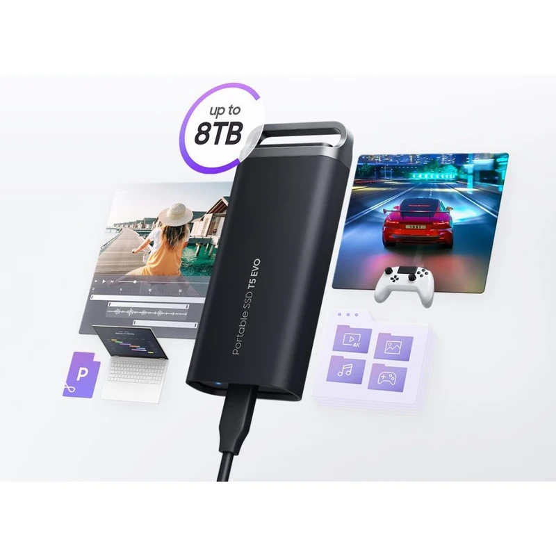 اس اس دی اکسترنال سامسونگ T5 EVO ظرفیت 4 ترابایت