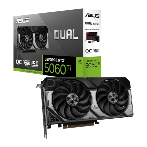 کارت گرافیک ایسوس Dual GeForce RTX 5060 TI OC Edition 16GB GDDR7