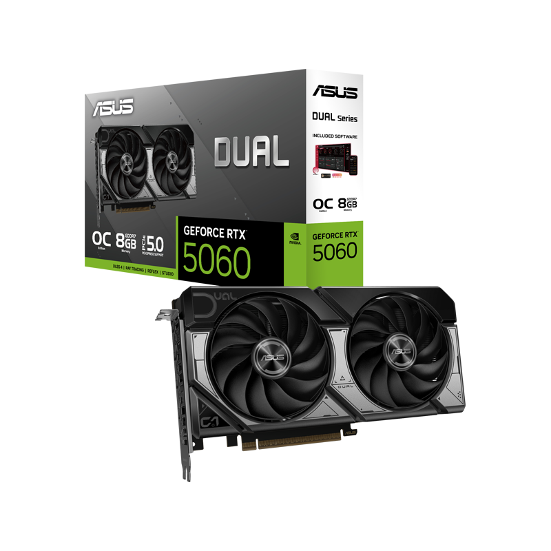 کارت گرافیک ایسوس Dual GeForce RTX 5060 8GB GDDR7 OC