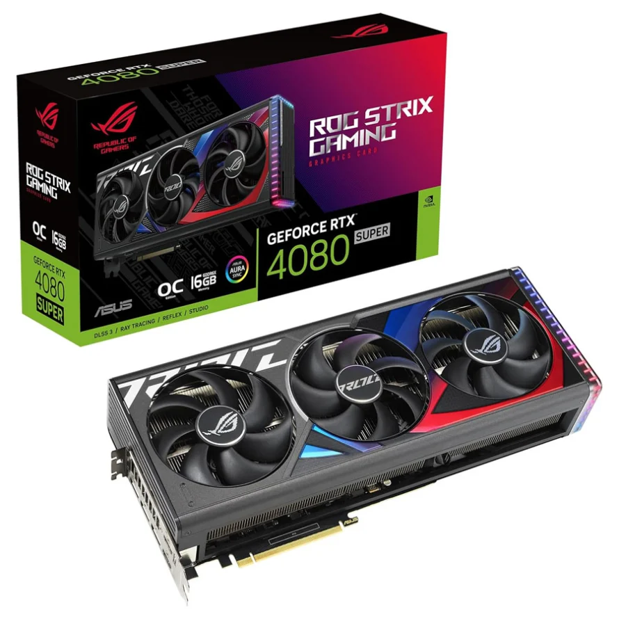 کارت گرافیک ایسوس ROG Strix GeForce RTX 4080 SUPER OC Edition