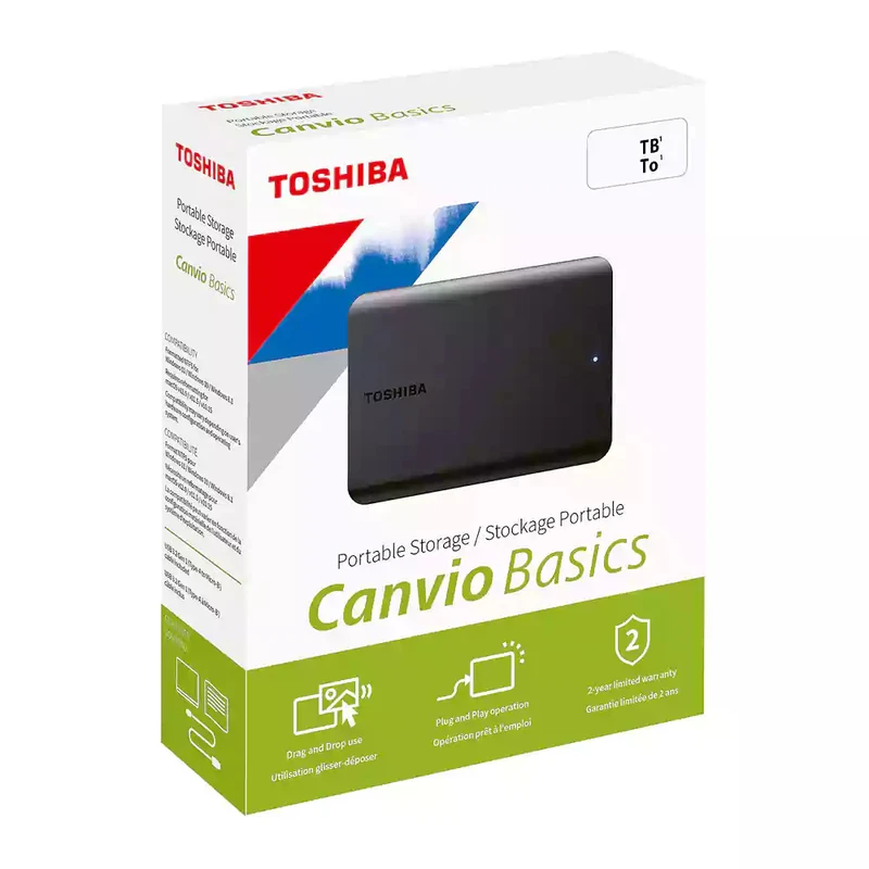 هارد اکسترنال توشیبا Canvio Basics ظرفیت دو ترابایت