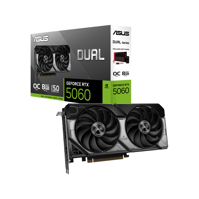 کارت گرافیک ایسوس Dual GeForce RTX 5060 8GB GDDR7 OC
