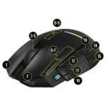 ماوس بیسیم گیمینگ کورسیر Darkstar RGB MMO - تصویر 6