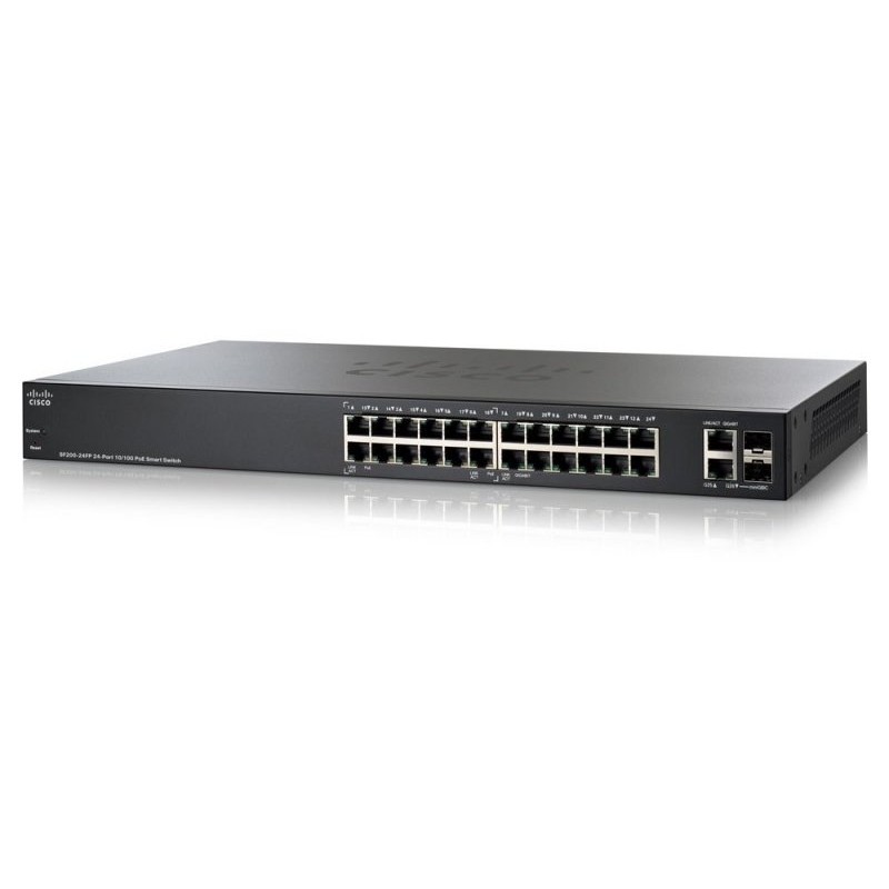 سوئیچ شبکه 24 پورت سیسکو مدل SF200-24P