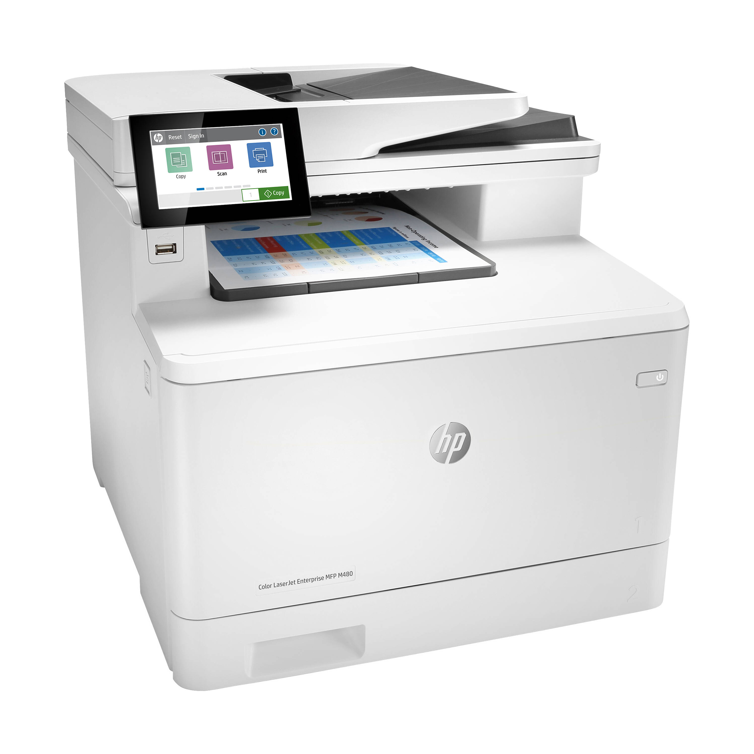 پرینتر چند کاره لیزری اچ‌پی Color LaserJet Enterprise MFP M480f