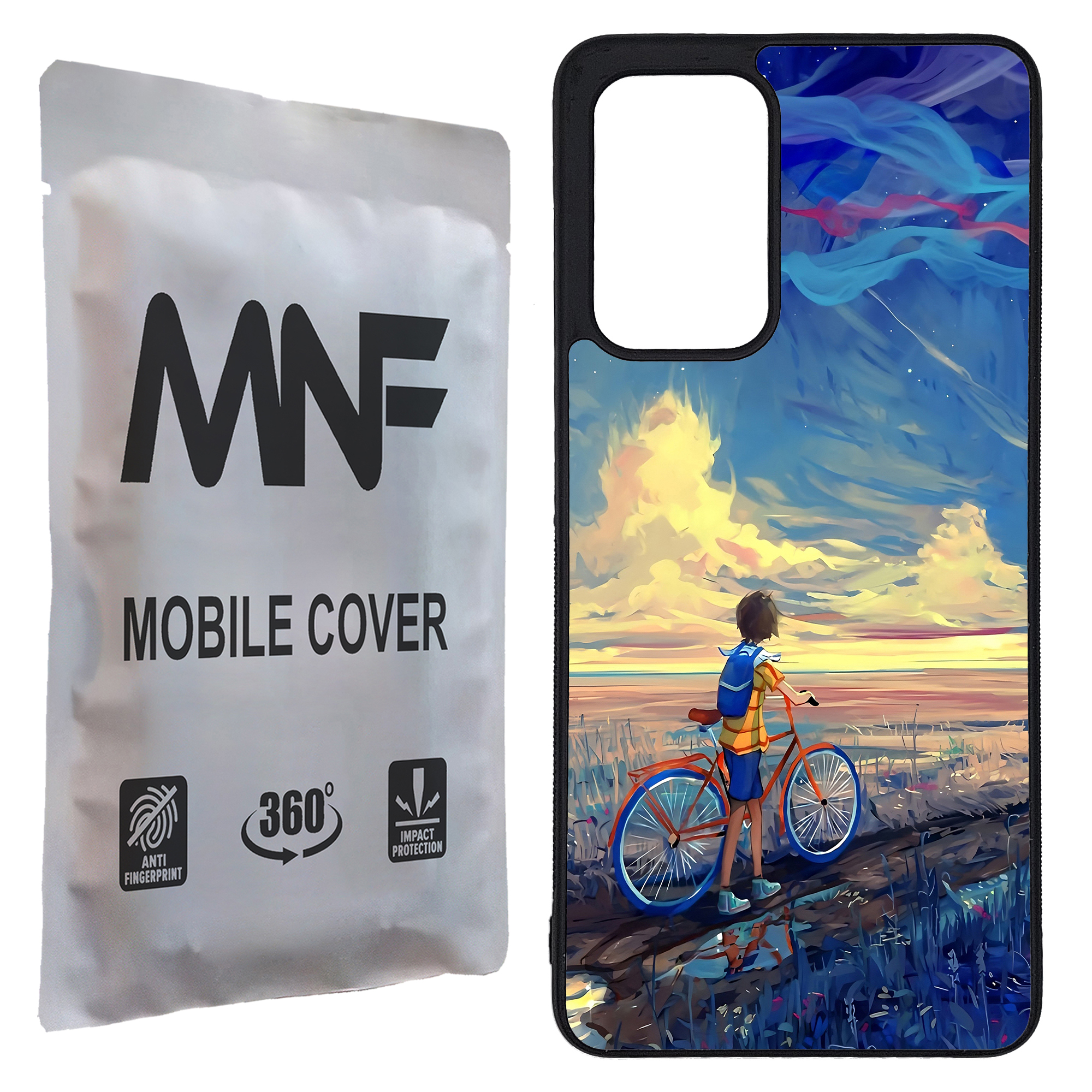 کاور ام ان اف طرح نقاشی دوچرخه کد P-062 مناسب برای گوشی موبایل سامسونگ Galaxy A52s / A52 / A52 5G