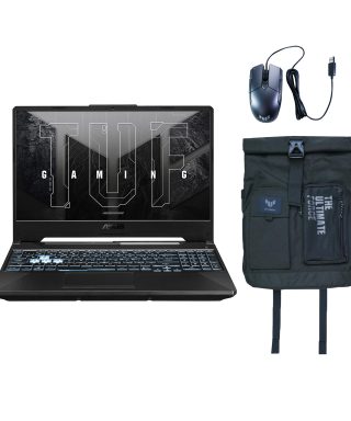 لپ تاپ 15.6 اینچی ایسوس مدل TUF Gaming F15 FX506HC-HN350-i5 8GB 512SSD RTX3050 به همراه کیف و ماوس