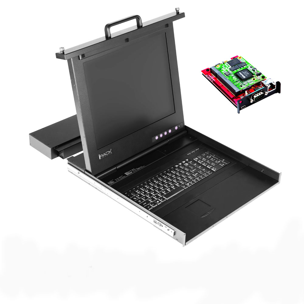 کنسول دراور KVM سوییچ IRACK مدل TCD-908