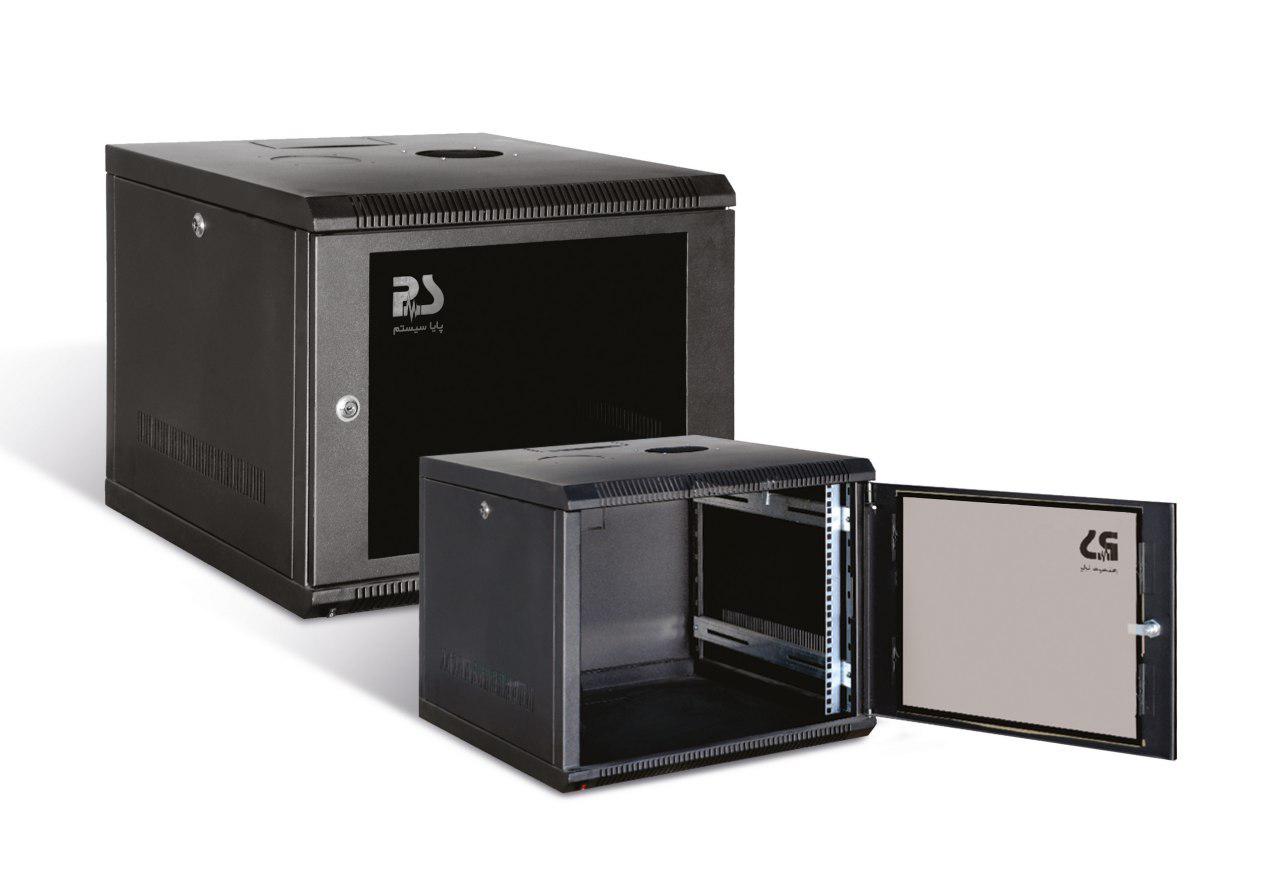 رک دیواری (پنل بغل بازشو) 45 عمق PAYA SYSTEM مدل Mini Rack-9U