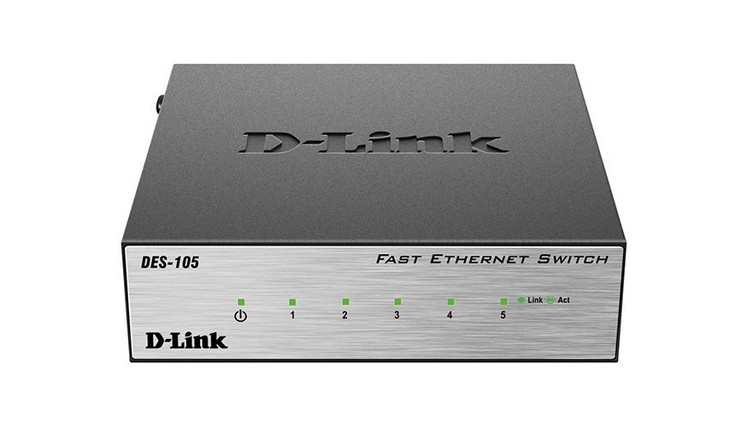 www.teyfcenter.com-DES-105-1.jpg سوییچ غیرمدیریتی 5 پورت D-Link مدل DES-105 - تصویر 1