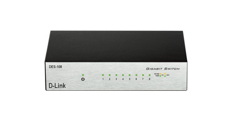 سوییچ غیرمدیریتی 8 پورت D-Link مدل DES-108