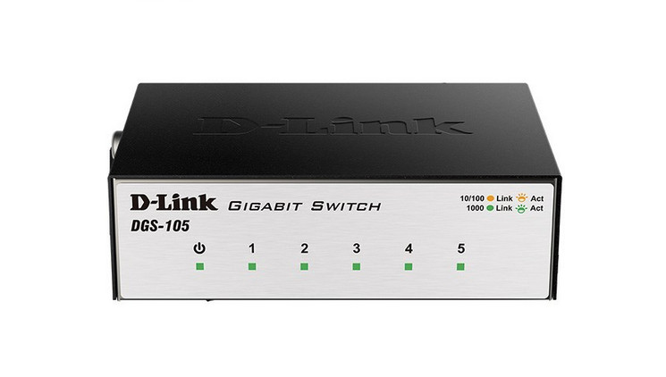 سوییچ 5 پورت غیرمدیریتی D-Link مدل DGS-105