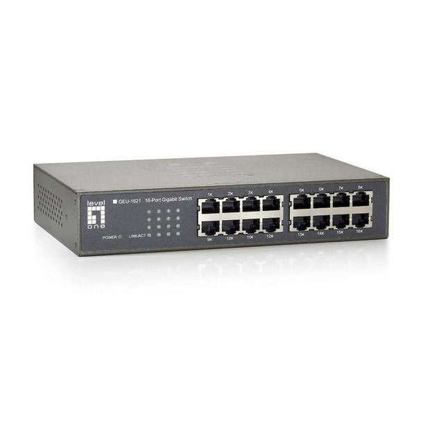 سوییچ غیرمدیریتی 16 پورت Level One مدل GEU-1621