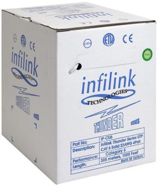 کابل شبکه CAT6 UTP Infilink مدل IP-CU6P