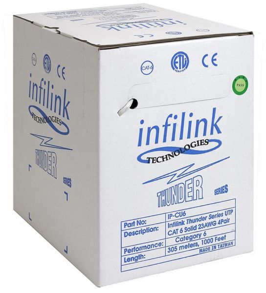 کابل شبکه CAT6 UTP Infilink مدل IP-CU6P