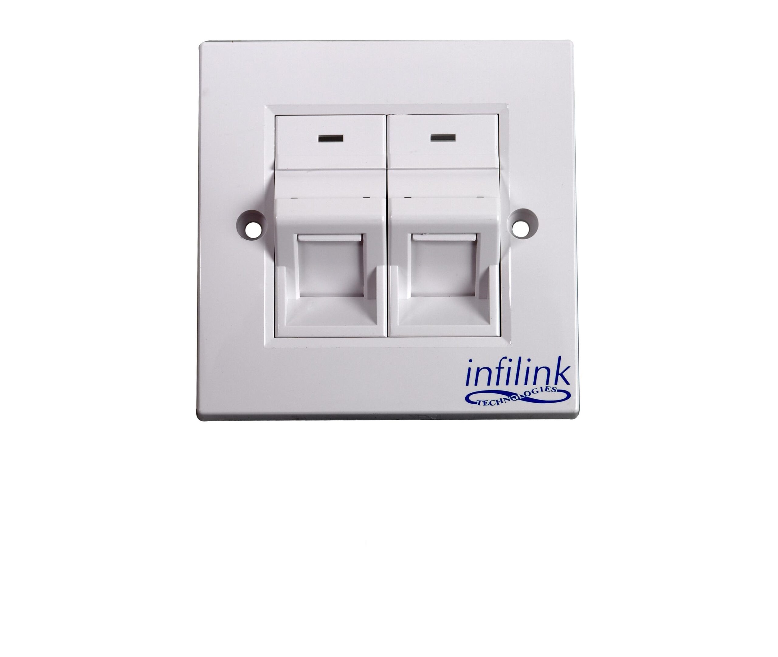 Face Plate دو پورت Infilink مدل IP-FPAM2P