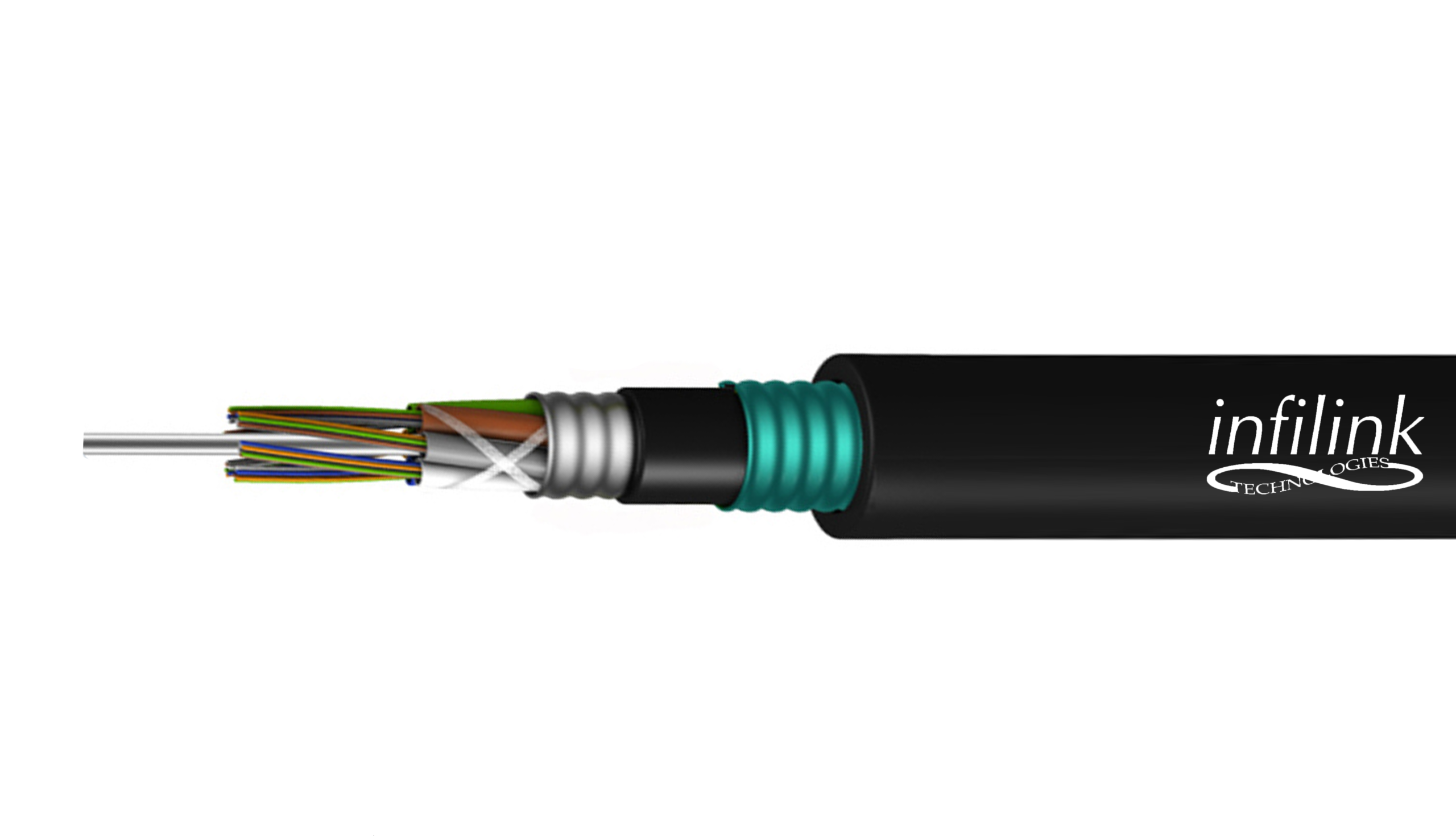 کابل فیبر نوری 12Core مالتی مد Infilink مدل IP-FR99Y12-2