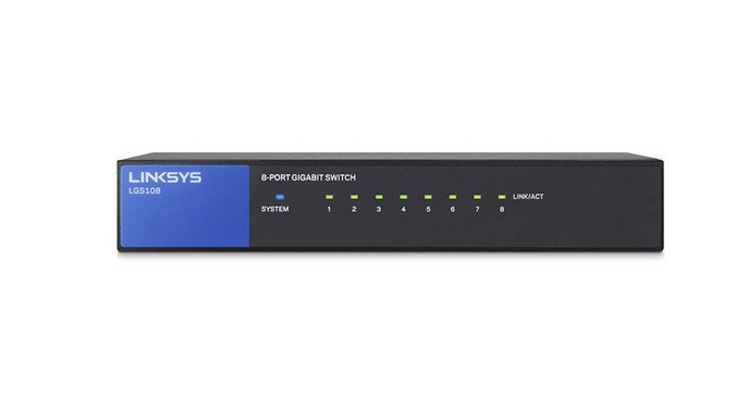 سوییچ غیر مدیریتی 8 پورت Linksys مدل LGS108-EU