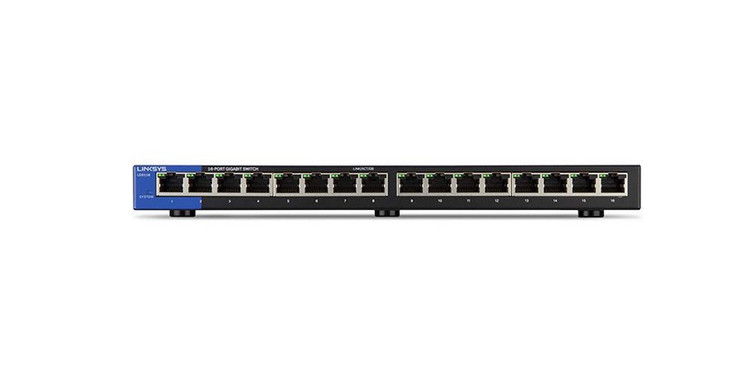 www.teyfcenter.com-LGS116-EU-1.jpg سوییچ غیر مدیریتی 16 پورت Linksys مدل LGS116-EU - تصویر 1