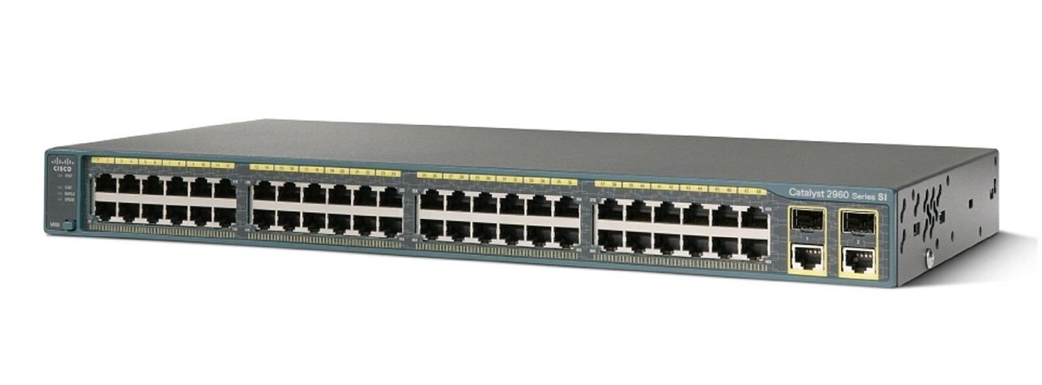 www.teyfcenter.com-WS-C2960-48TC-S.jpg سوییچ مدیریتی 48 پورت Cisco مدل WS-C2960-48TC-S - تصویر 1
