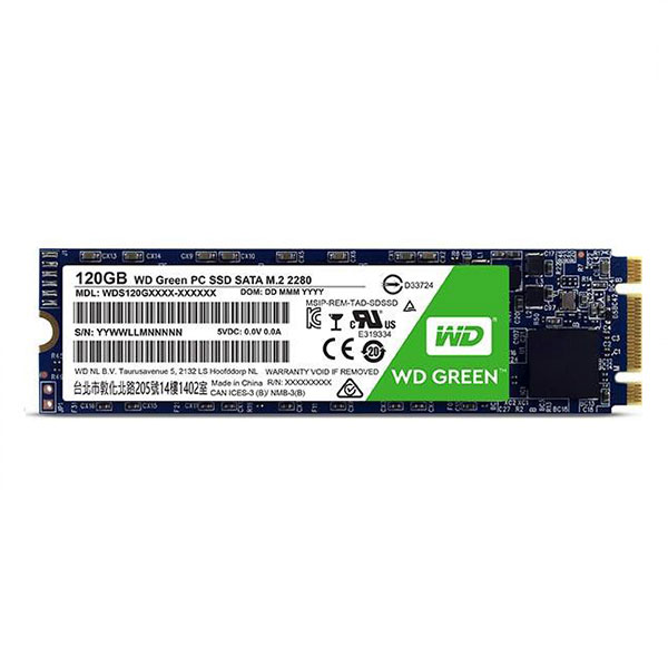 هارد SSD اينترنال وسترن دیجیتال مدل Green M.2 WDS120G1G0B ظرفيت 120 گيگابايت