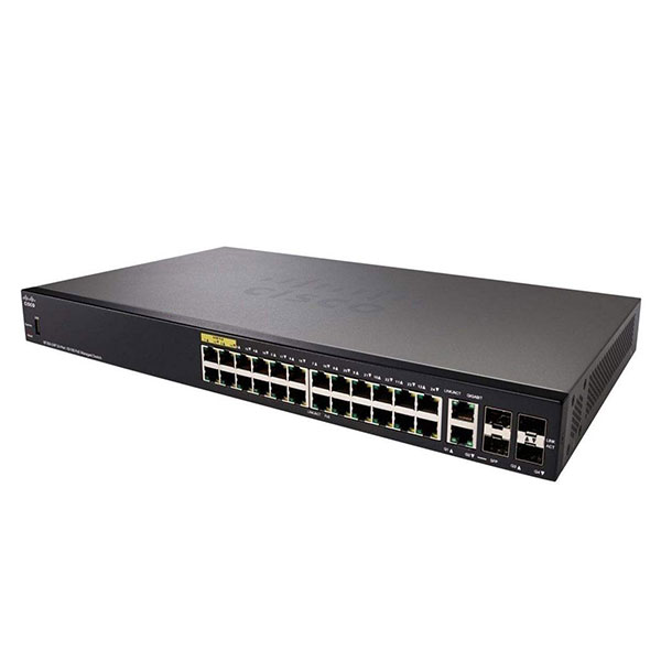 سوئیچ شبکه 24 پورت سیسکو مدل SF350-24P