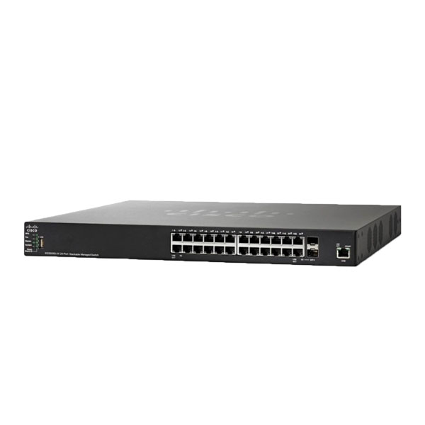 سوئیچ شبکه 24 پورت سیسکو مدل SG350-X24