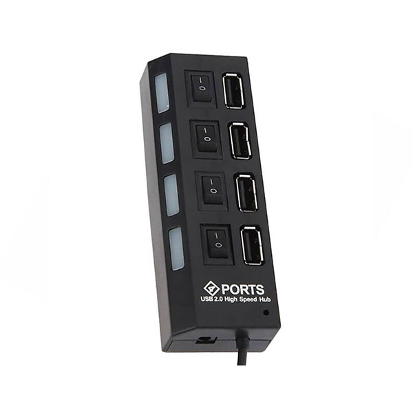 هاب 4 پورت USB 2.0 پورتز مدل HI-SPEED