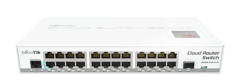 سوییچ هوشمند 24 پورت MikroTik مدل CRS125-24G-1S-IN