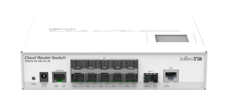 سوییچ هوشمند 12 پورت MikroTik مدل CRS212-1G-10S-1S-IN