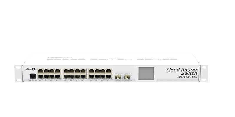 سوییچ هوشمند 24 پورت MikroTik مدل CRS226-24G-2S-RM