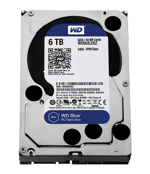 هاردديسک اينترنال Western Digital سری آبی مدل WD60EZRZ ظرفيت 6 ترابايت