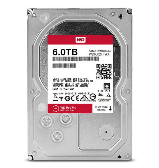 هاردديسک اينترنال Western Digital سری قرمز مدل Red Pro WD6002FFWX ظرفيت 6 ترابايت